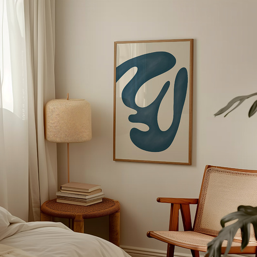 plakaty Plakat Blue abstract no.1