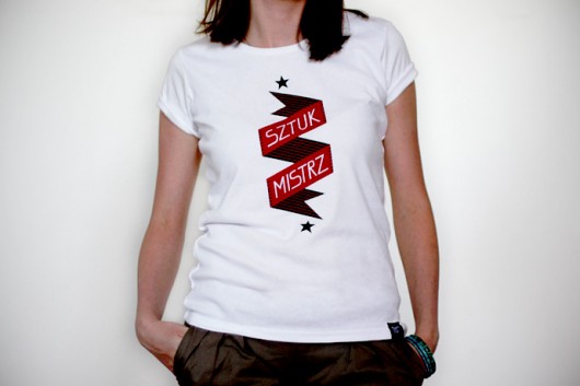T-shirt &quot;Sztuk Mistrz&quot; damski L RUNO