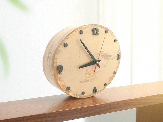 zegary Zegar ścienny w kolorze beżowym