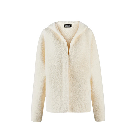 bluza z kapturem damska Bluza FAB biała