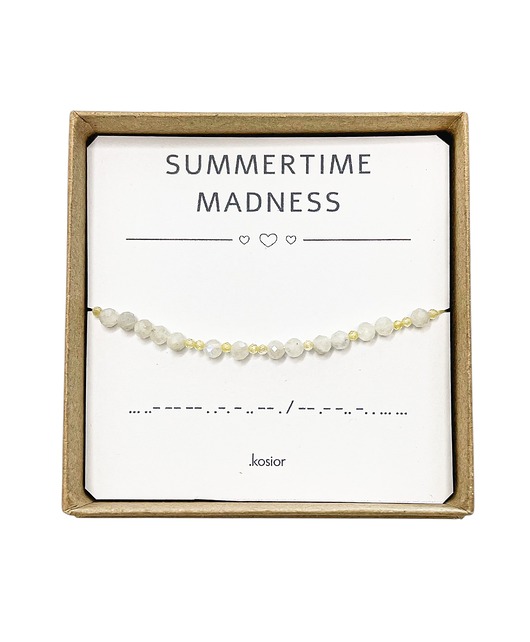 bransoletki na sznurku Summertime Madness Bransoletka z alfabetem Morse