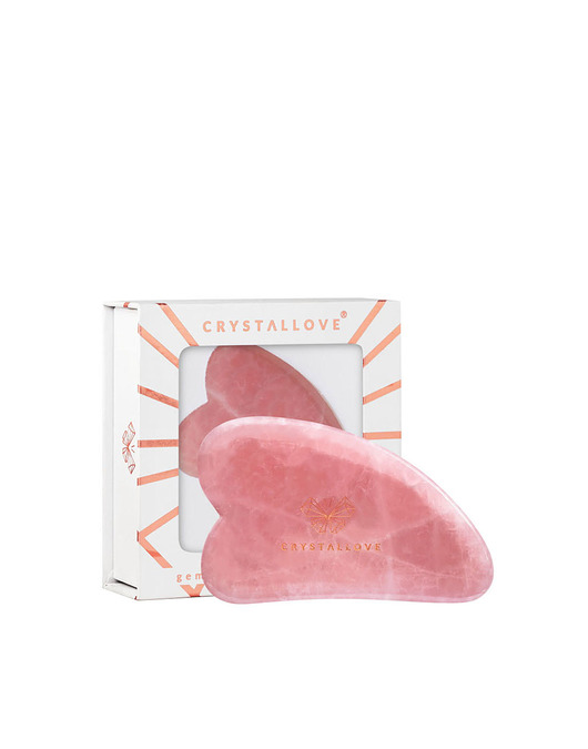 akcesoria dla niej CRYSTALLOVE Płytka do masażu gua sha z kwarcu