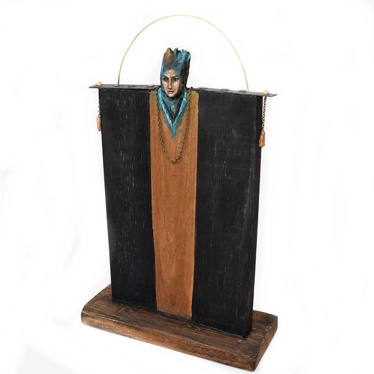 dodatki - różne Dekoracja z drewna abstrakcyjna postać figurka /4/