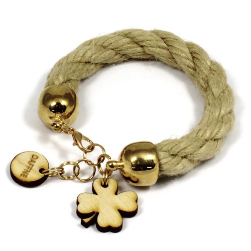Bransoletka Eco Bracelet with Clover by Daffne LOVINA PRINTS