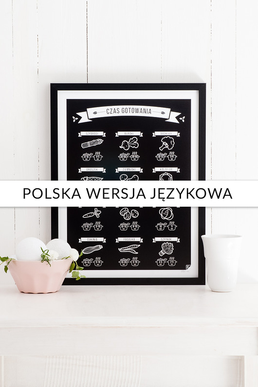 CZAS GOTOWANIA - plakat 30x40cm  Follygraph