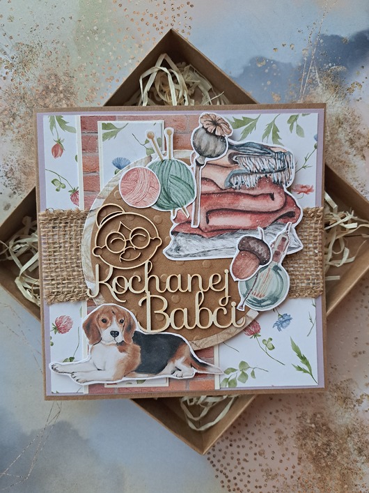 kartki scrapbooking Kartka z okazji Dnia Babci/kartka na Dzień Babci
