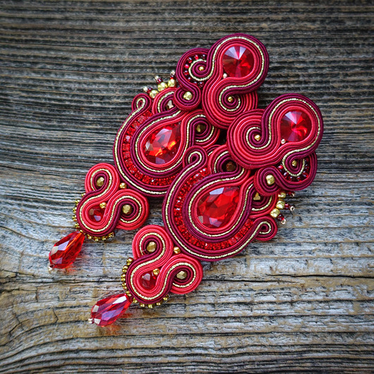 kolczyki soutache Paloma - kolczyki sutasz