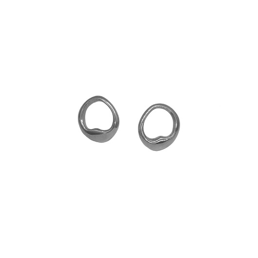 kolczyki srebrne Kolczyki srebrne SMOOTH midi/ black earrings