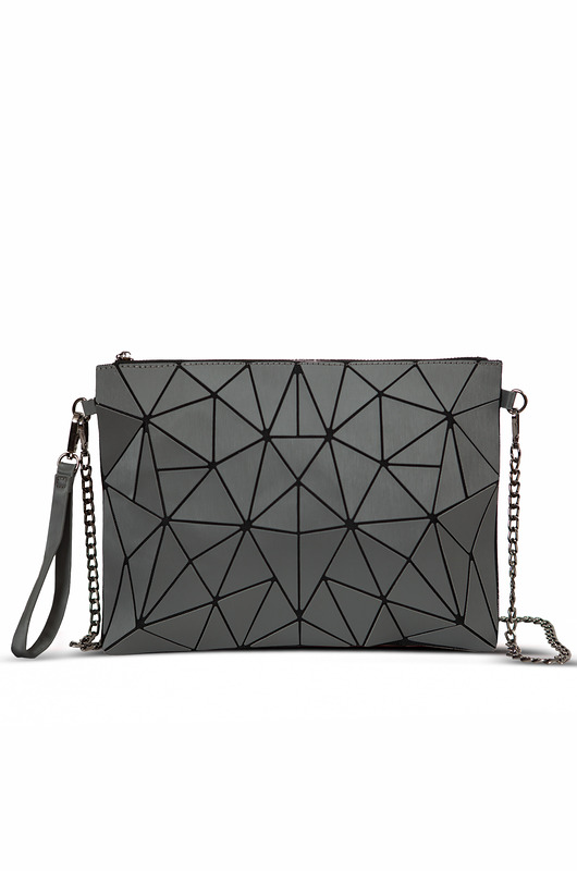  Geometric kopertówka szara matowa duża Papillon4you