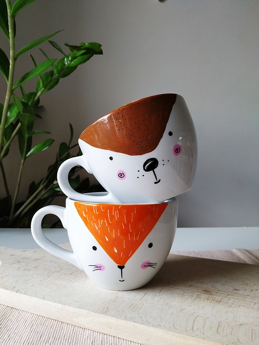 kubek XL lis 500 ml MUKI design