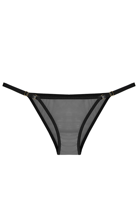 majtki damskie Figi Czarne Mesh