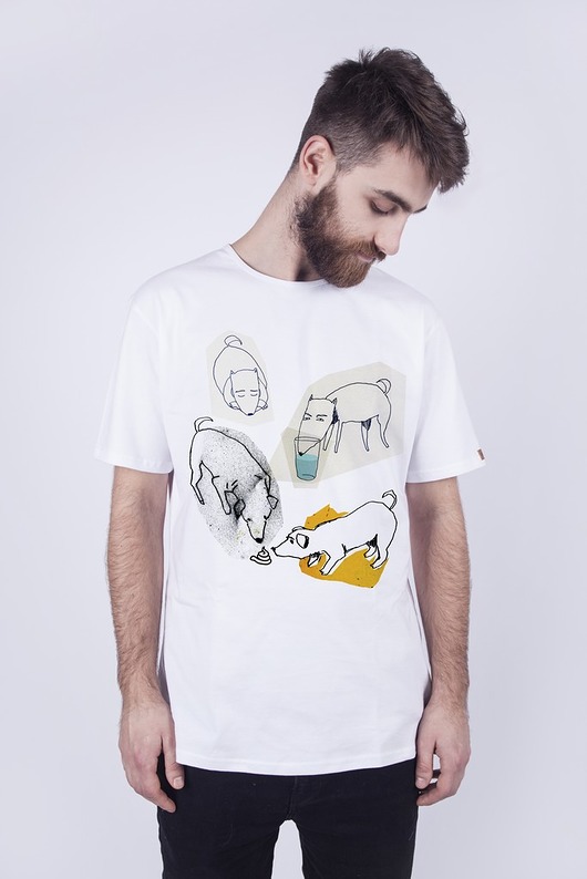 T-SHIRT MĘSKI  'piesky' dziendobry