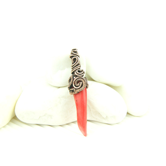 wisiory Wisiorek z  koralem