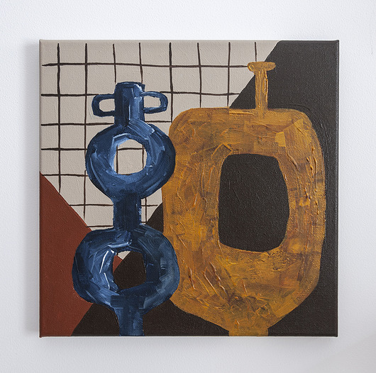 obrazy ORYGINAŁ. Obraz na płótnie - WAZONY 30x30 cm