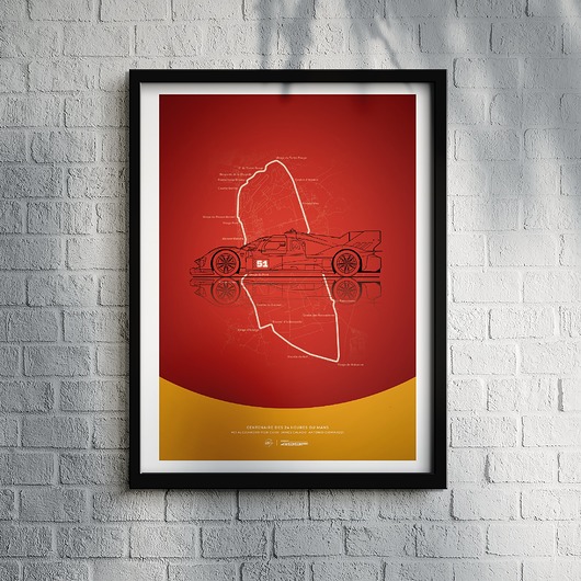 plakaty Plakat Motoryzacja -  Ferrari 499P Le Mans 2023