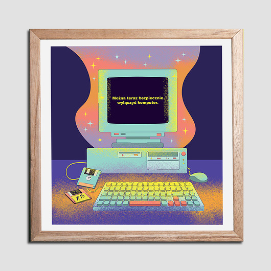 plakaty Plakat: Retro komputer
