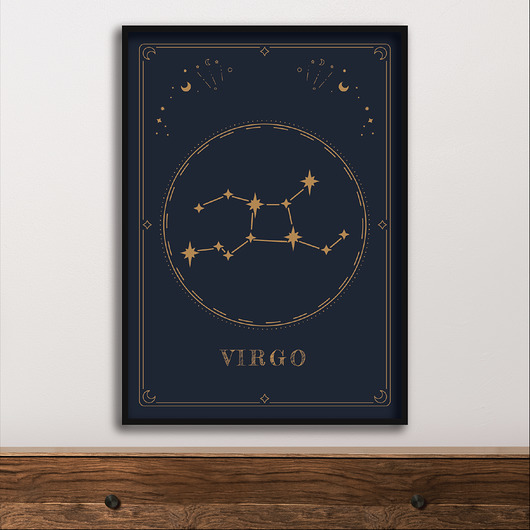 plakaty Plakat Panna/Virgo Znaki Zodiaku Gwiazdozbiór