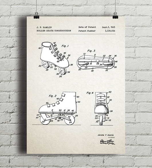plakaty Plakat Rolki - patent