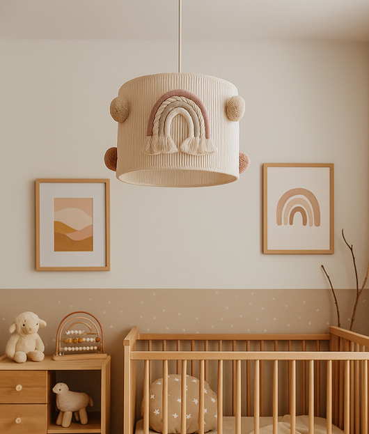 lampy do pokoju dziecka Lampa wisząca ,,beige and pink
