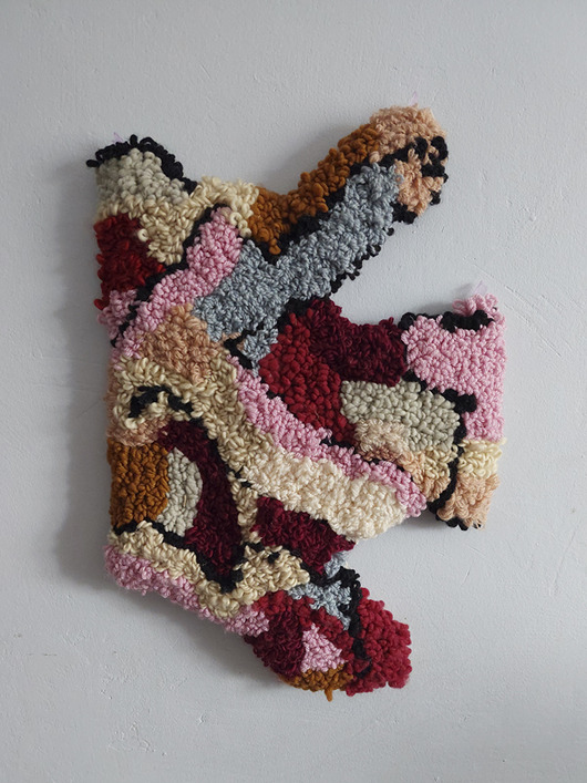 tekstylia - różne Kilim punch needle Vertical
