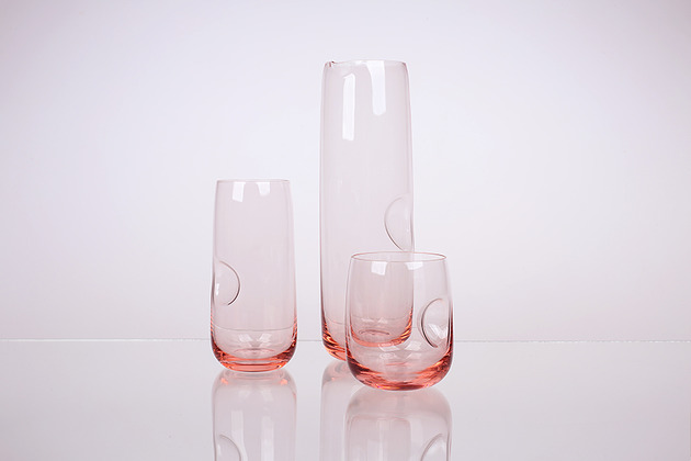szklanki i kieliszki ON FINGER PINK / set mini