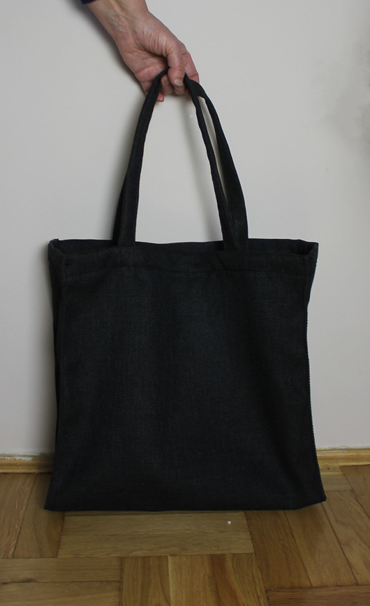 torby na zakupy Torba na zakupy;grafitowa, handmade