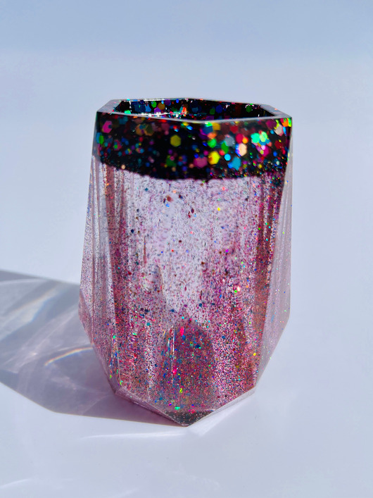 wazony Wazonik Colorfull Clear z żywicy epoksydowej