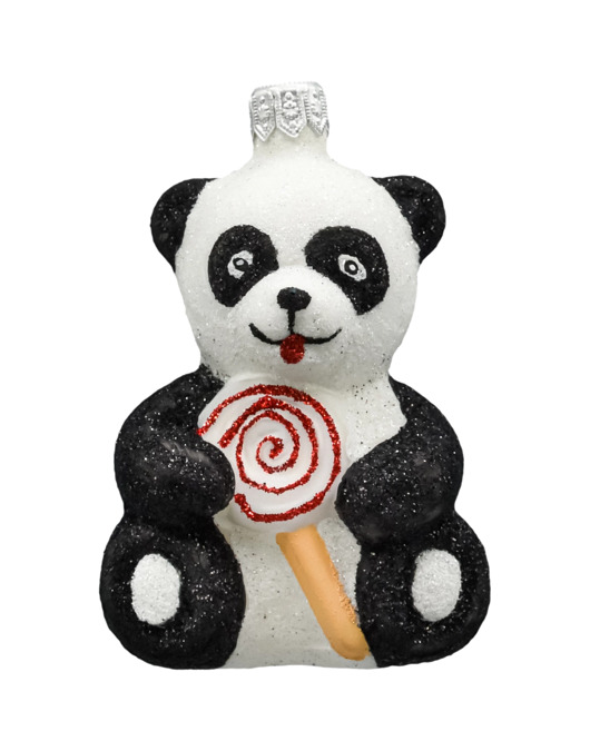 ozdoby choinkowe Bombka choinkowa: Panda z lizakiem