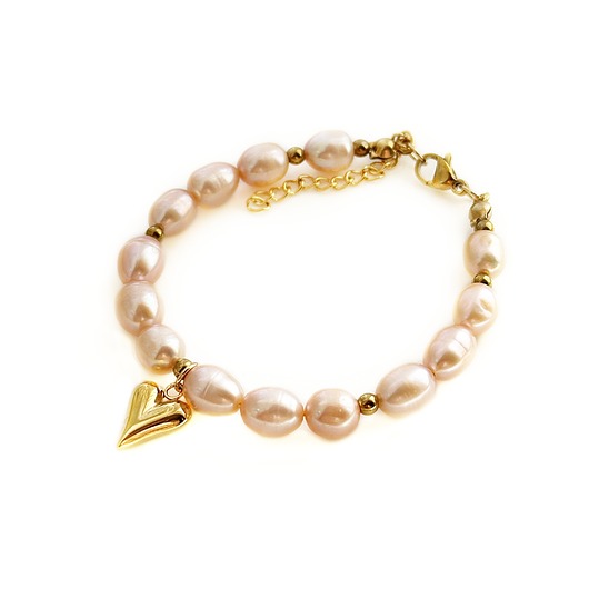 bransoletki z kamieni naturalnych Bransoletka różowe perły, prezent dla kobiety