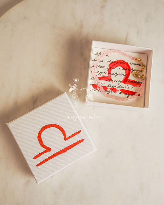 bransoletki z kamieni naturalnych Bransoletka zodiakalna Waga