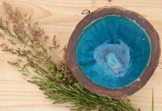Lazurowy turkus- miska z serii meadow. NG Autorska bizuteria ceramiczna