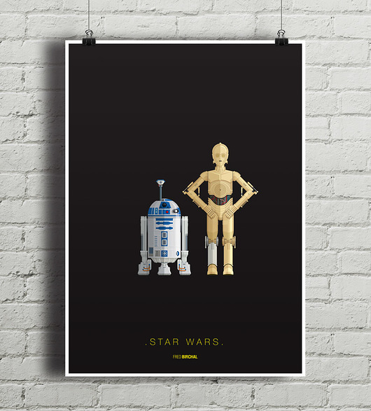 Star Wars - plakat A4 minimalmill