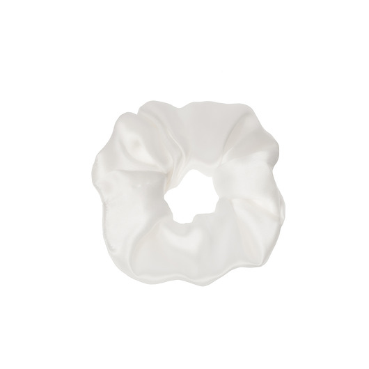 gumki do włosów Scrunchie jedwabna maxi - creme