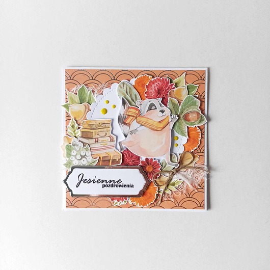 kartki scrapbooking Kartka Okolicznościowa: Jesienne Pozdrowienia