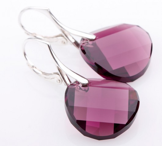 kryształ Swarovski Twist - oberżyna mellody