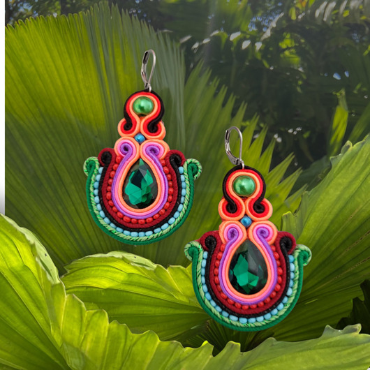 kolczyki soutache Kolczyki sutasz BOHEMIE
