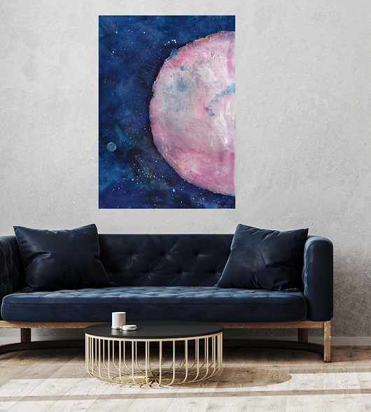 plakaty SuperMoon  Red Monn  - print