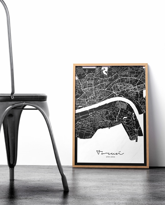 plakaty Plakat Toruń mapa