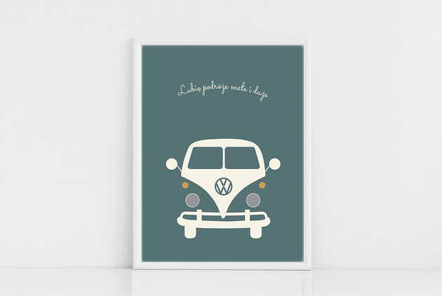 VAN RETRO 30x40cm HI LITTLE