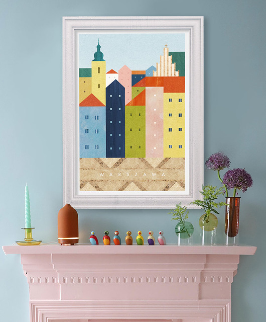 plakaty Warszawa - Stare Miasto - plakat fine art