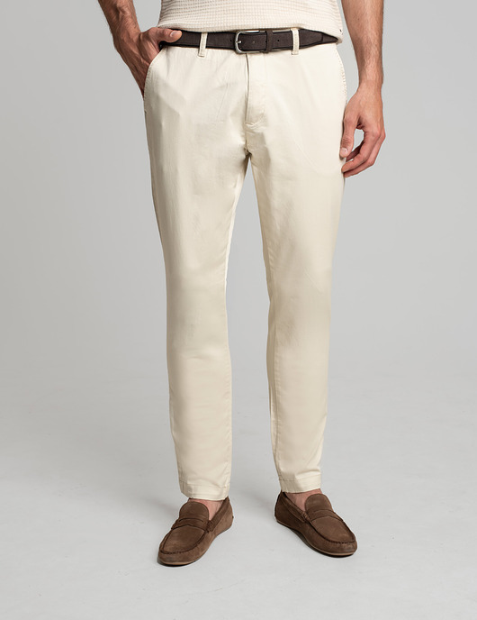 spodnie męskie Spodnie sagrado beżowe slim fit