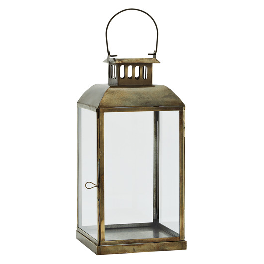 świeczniki i świece Lampion metalowy boho 17x36 cm