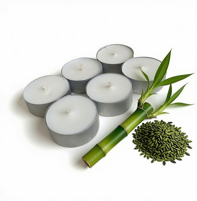 świeczniki i świece Bamboo & Green Tea 6 szt./ tealight 85g- wosk sojowy (inne zapachy)