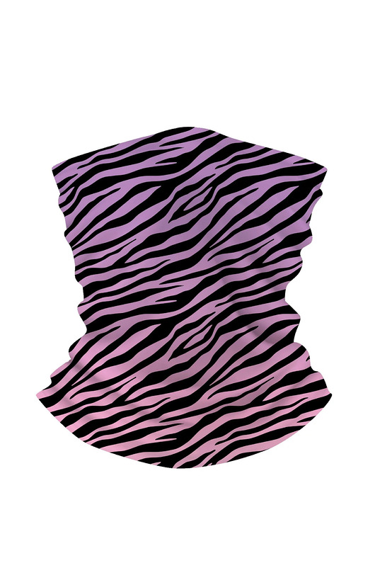 szale damskie Komin termoaktywny PINK ZEBRA