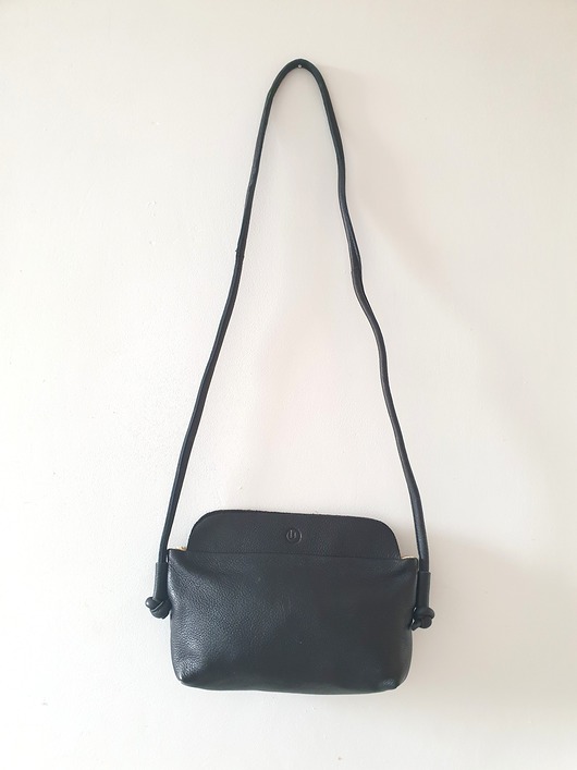 torby na ramię Torebka ze skóry na ramię, HERITAGE, czarny