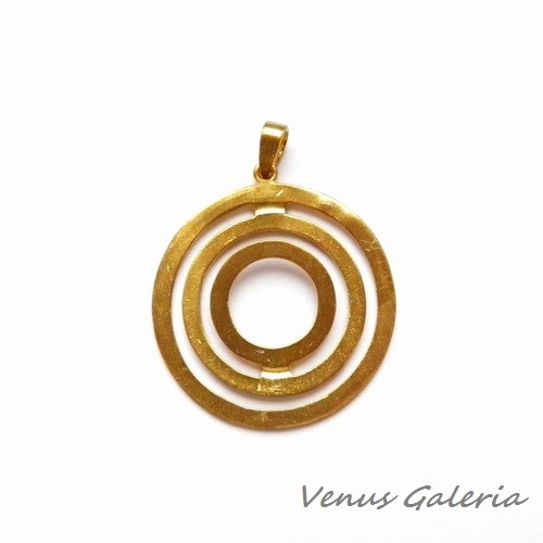 Zawieszka - Oval duży pozłocony VENUS GALERIA