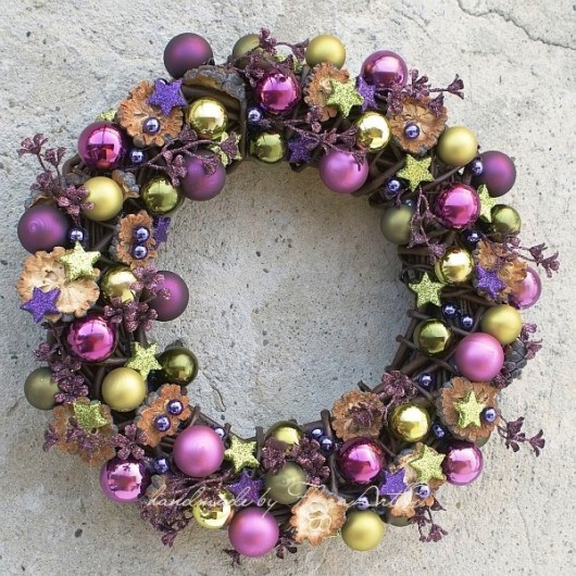 PURPLE BAROQUE wianek FloraArt