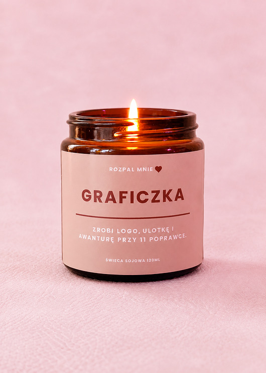 świece zapachowe Świeczka sojowa GRAFICZKA