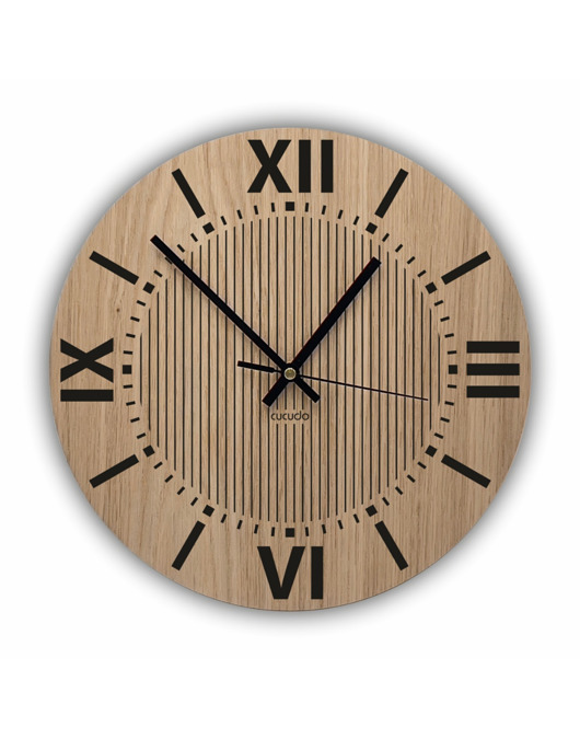 zegary Drewniany zegar ścienny Z2 30 cm