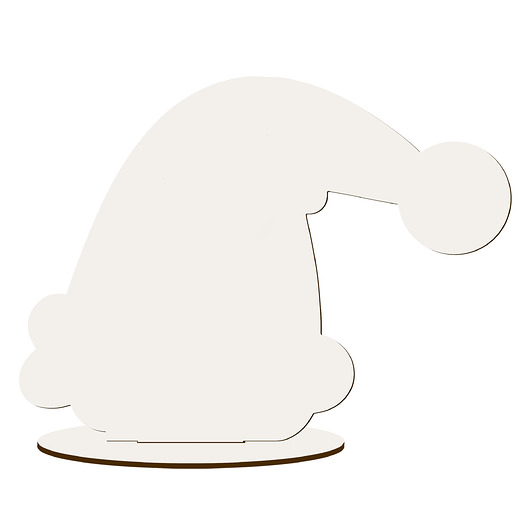 dekoracje świąteczne Czapka Mikołaja Figurka Stojąca Drewniana na Kominek Stół Święta Stroika